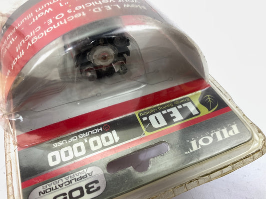 Pilot LI-3057RC Red LED Light Bulb Wide Angle, Replaces 3057 100,000 HRS