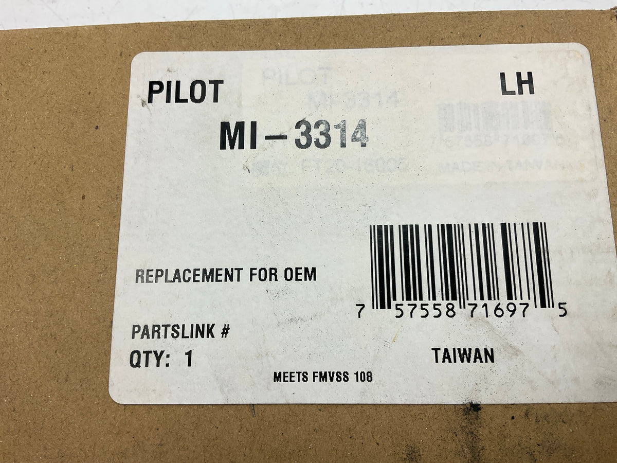 Pilot MI-3314 Left Mirror Glass, Replaces 12477843