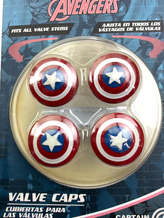 Pilot MVL-0302 Captain America Wheel Valve Stem Caps