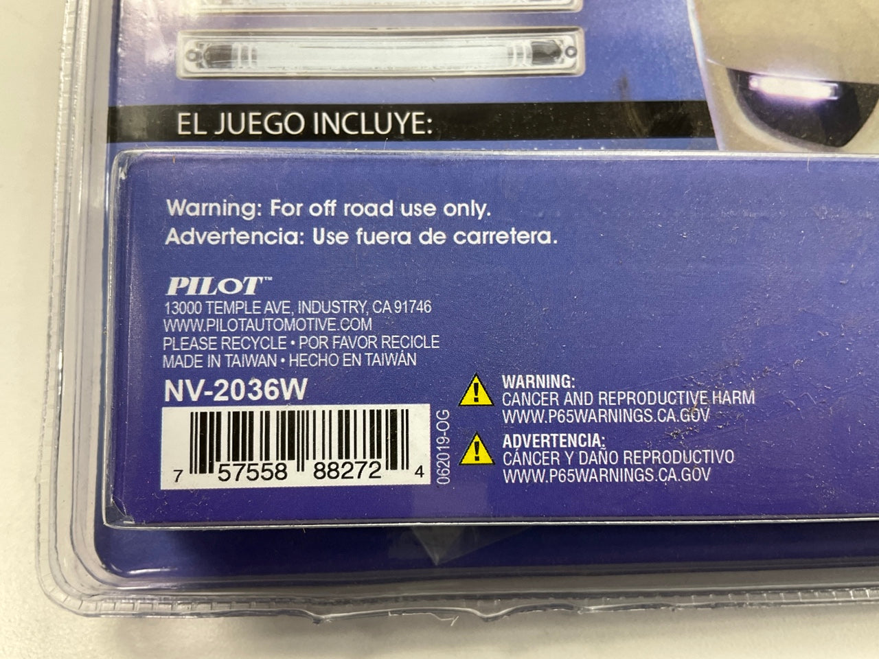 PILOT NV-2036W 6'' LED Beam Accent Lights, Slim, Pair, Bright White DRL