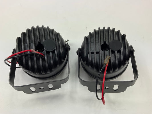 Pilot NV-2037W 3'' Round 4 LED Accent Lights, White, W/ Wiring Harness & Switch