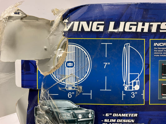 OPEN / DAMAGED BOX - Pilot NV331 Utility Driving Light Lamp Kit, White Beam, 55W