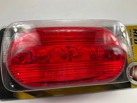 Pilot NV-5005R 4'' Red Oval Surface Mount Clearance Side Marker Light