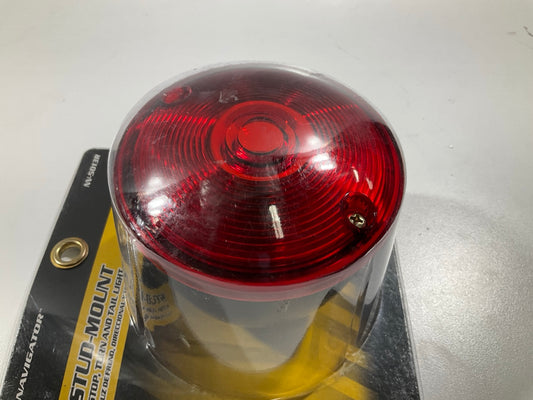 Pilot NV-5013R Stud Mount Stop Turn Tail Light Lamp, Red, 3-3/4'' X 3-1/8'' X 2''