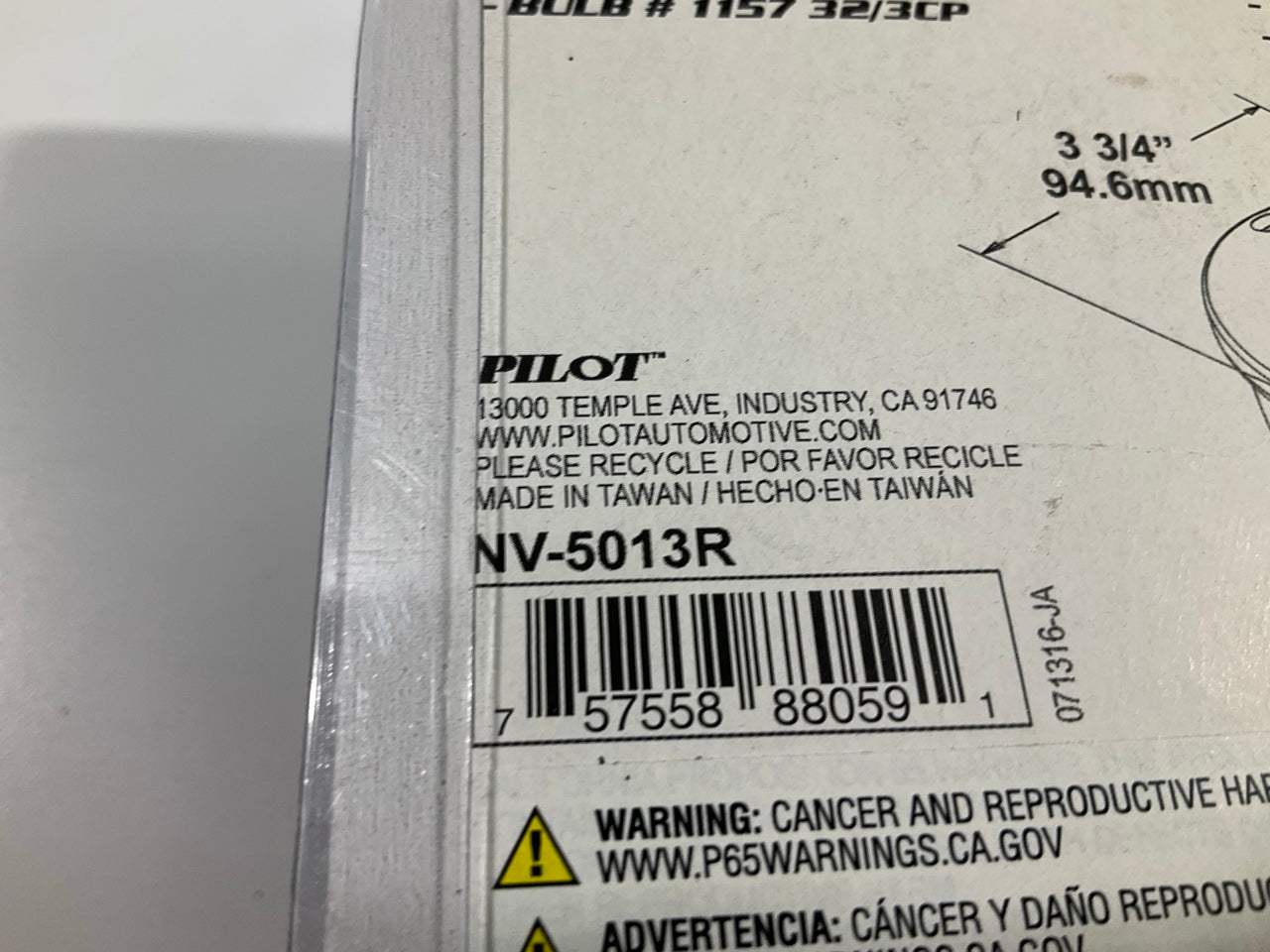 Pilot NV-5013R Stud Mount Stop Turn Tail Light Lamp, Red, 3-3/4'' X 3-1/8'' X 2''