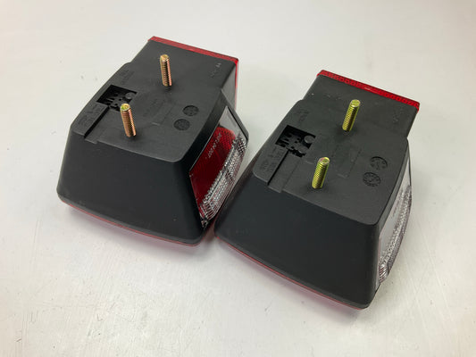 (2) Pilot NV5015RL Universal Red Rectangular Surface Mount Combo Trailer Lights