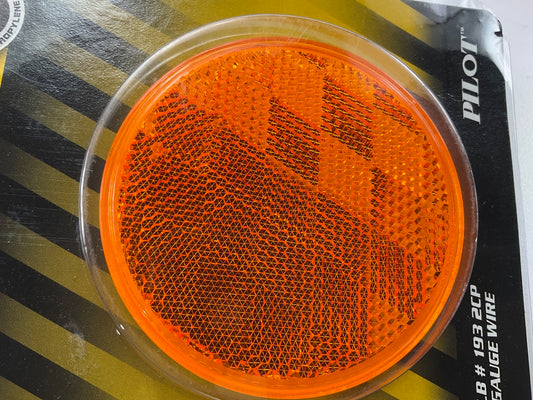 Pilot NV-5067A 3'' Round Amber Reflector
