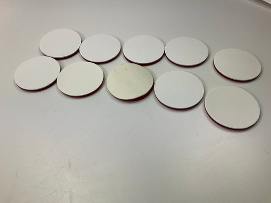 ( 10 PIECE) Pilot NV-5067R Red 3'' Round Stick-on Trailer Reflectors