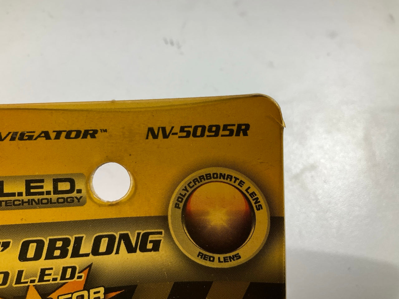 Pilot NV-5095R Oblong Red LED Light Bulb, 4'' 12V, 100,000 HRS, 4'' X 3'' X 2''