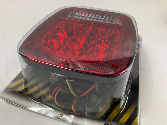Pilot NV-5105L Red/Clear Rectangular Surface Mount LED Combination Light 12V