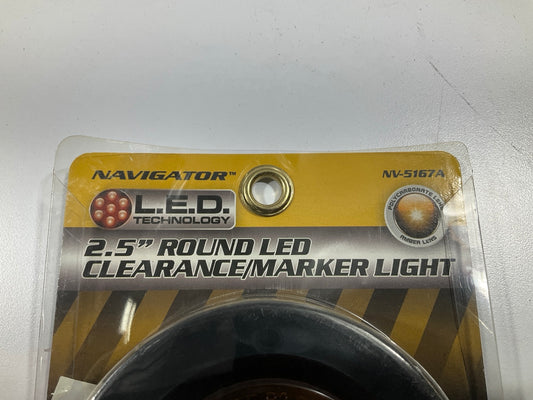 Pilot NV-5167A Round Side Marker LED Light Surface Mount , Amber