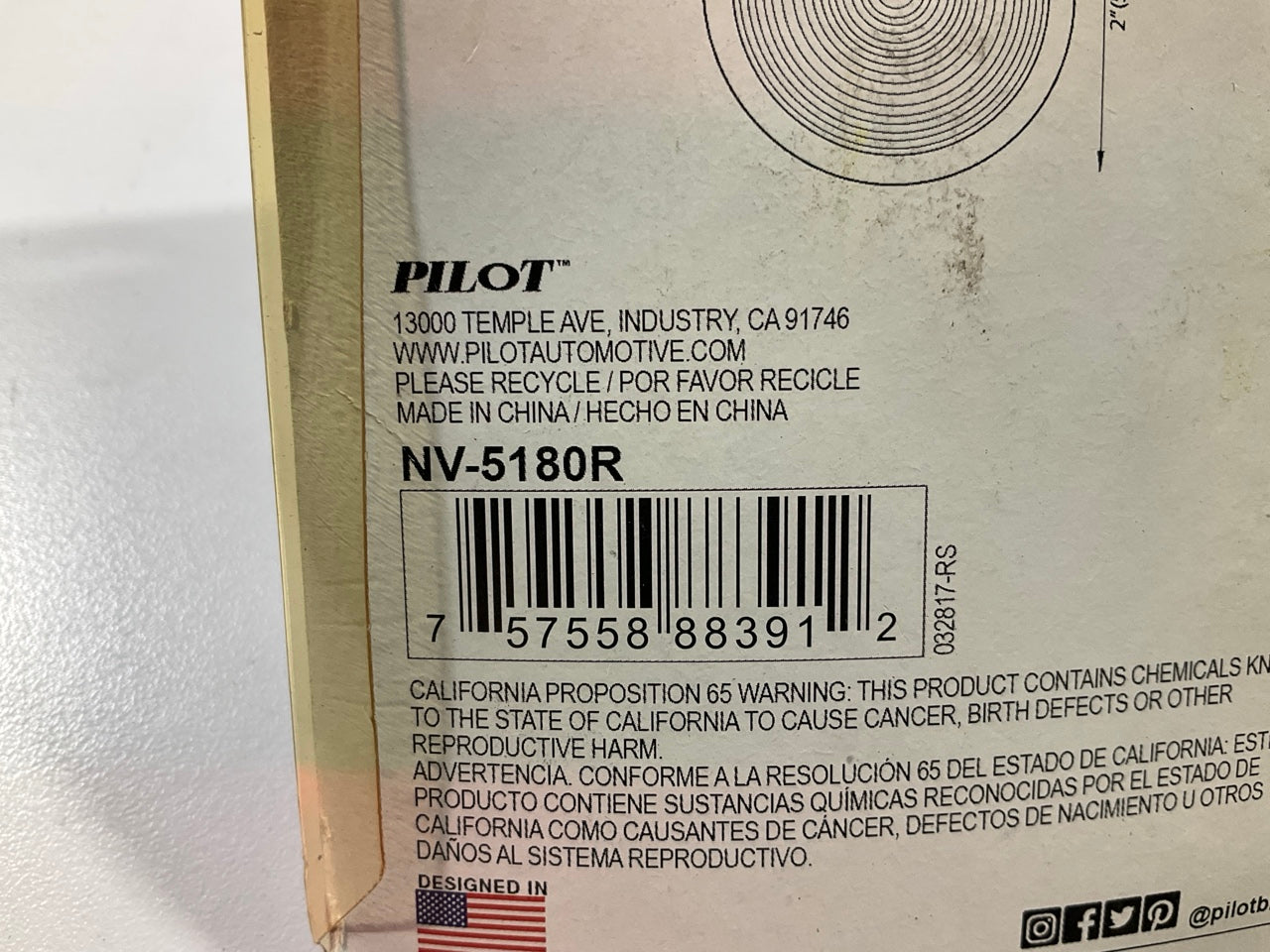 Pilot NV-5180R Red 2'' LED Beehive Marker And Clearance Light