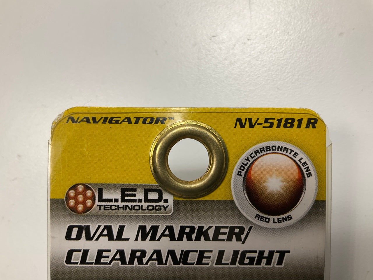 (10) Pilot NV5181R Oval Red LED Clearance Marker Light Lamps, Chrome, 3.2''x1.1''