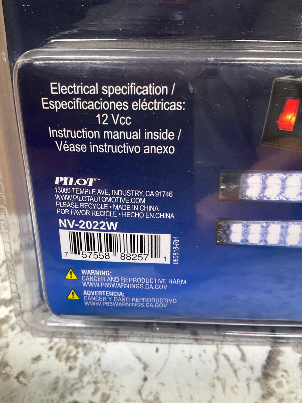 Pilot 8'' X 1'' X 7/8'', White, 24 LED Curved Daytime Running Accents Lights PAIR