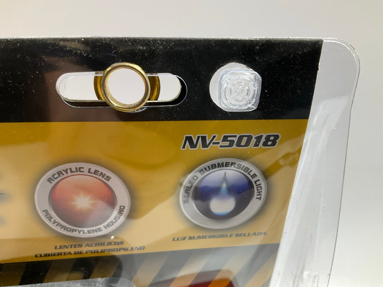 Pilot NV5018 Red Rectangular Surface Mount LED Trailer Submersible Combo Lights