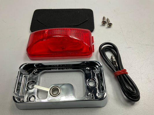 10 Pilot NV5027R Side Marker Trailer Lights, Red Surface Mount - 2-1/2'' X 1-1/4''