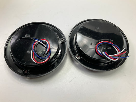 (2) Pilot NV5117CR 4'' Dual Color LED Park, Stop, Reverse Light Lamps