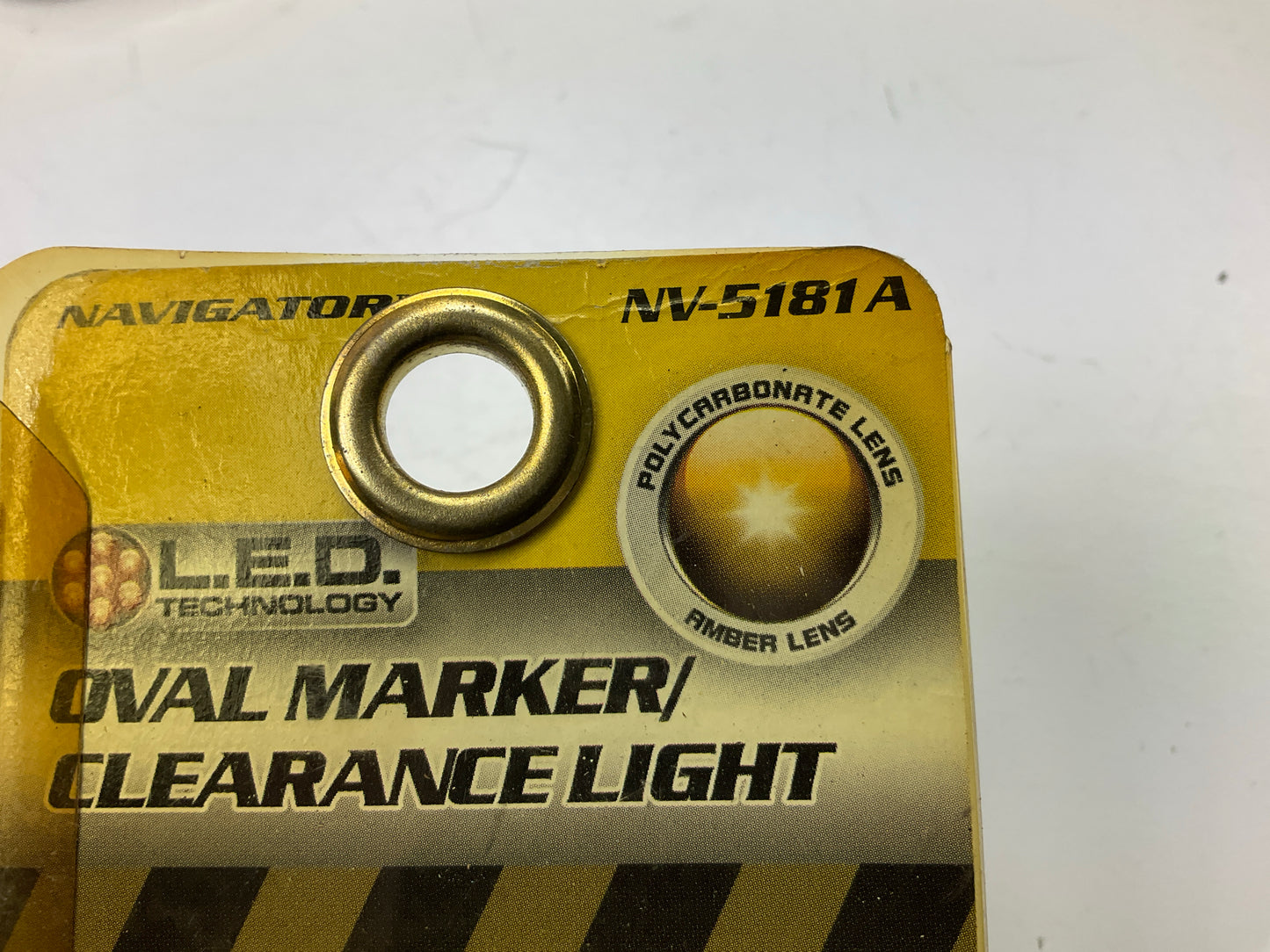 (10) Pilot NV5181A Amber LED Oval Marker Clearance Light Chrome Bezel 2.6'' X 1''