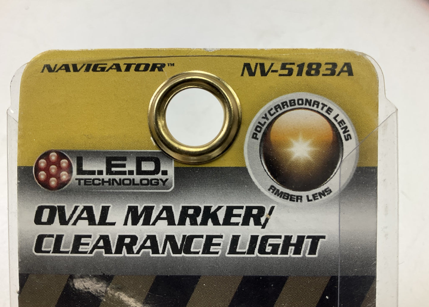 (10) Pilot NV5183A Oval Amber LED Trailer Light Marker/Clearance Lamp, 2.5''x1.1''