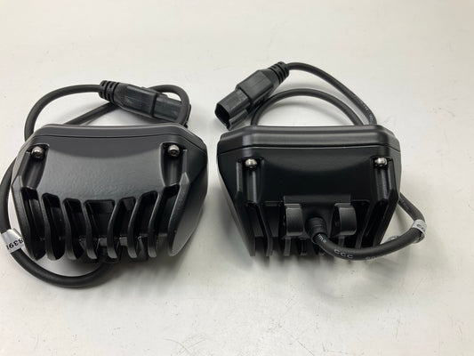 (2) Pilot PL9733P Utility 4.5'' 10W Rectangular Flood Beam LED Light Lamps 10-30V