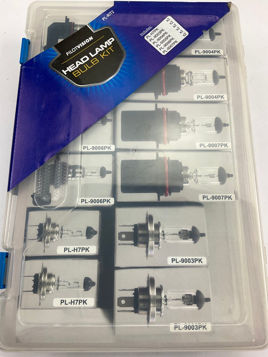 Pilot PL-KIT2 Mechanic Shop Light Bulbs Kit: H7, 9003, 9004, 9005, 9006, & 9007