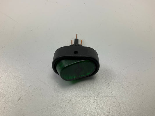 (10) Pilot PL-SW21G Universal 12V Rocker ON-OFF Switch - Illuminated Green