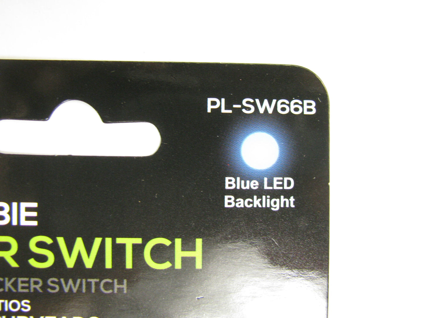 Pilot PL-SW66B BLUE LED Illuminated 12V Rocker ON-OFF Switch ''ZOMBIE LIGHTS''