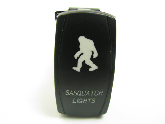 Pilot PL-SW67B Blue LED Illuminated Rocker ON-OFF Switch ''SASQUATCH LIGHTS''