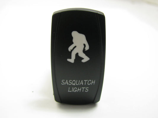 Pilot PL-SW67R Universal 12V Rocker ON-OFF Switch RED LED Lit ''SASQUATCH LIGHTS''