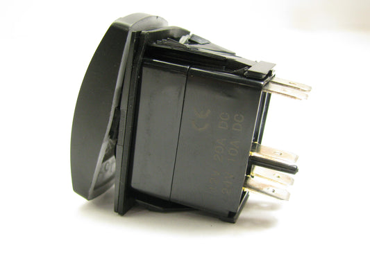 Pilot PL-SW76R Red Illuminated ''WINDSHIELD LIGHT BAR'' 12V Rocker Switch, On/Off