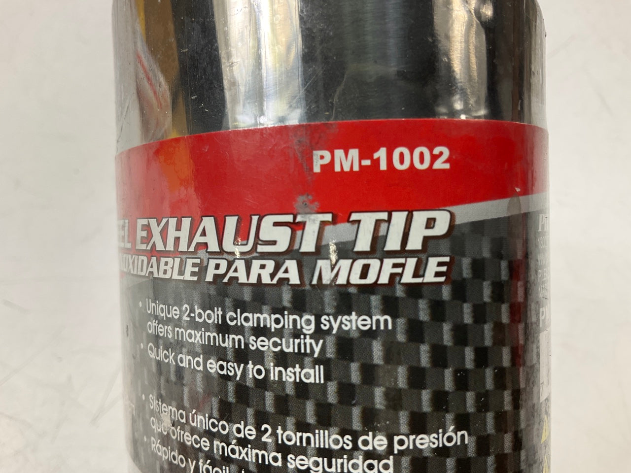 Pilot PM1002 Slant-cut Stainless Steel Exhaust Tip For 1.5''-2'' Exhaust Pipe
