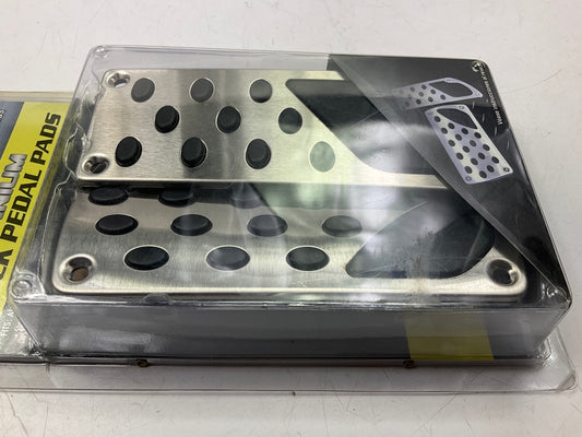 Pilot PM-2344SS3 Titanium Truck Pedal Pads Kit, 2 PC, Automatic Trans, Universal
