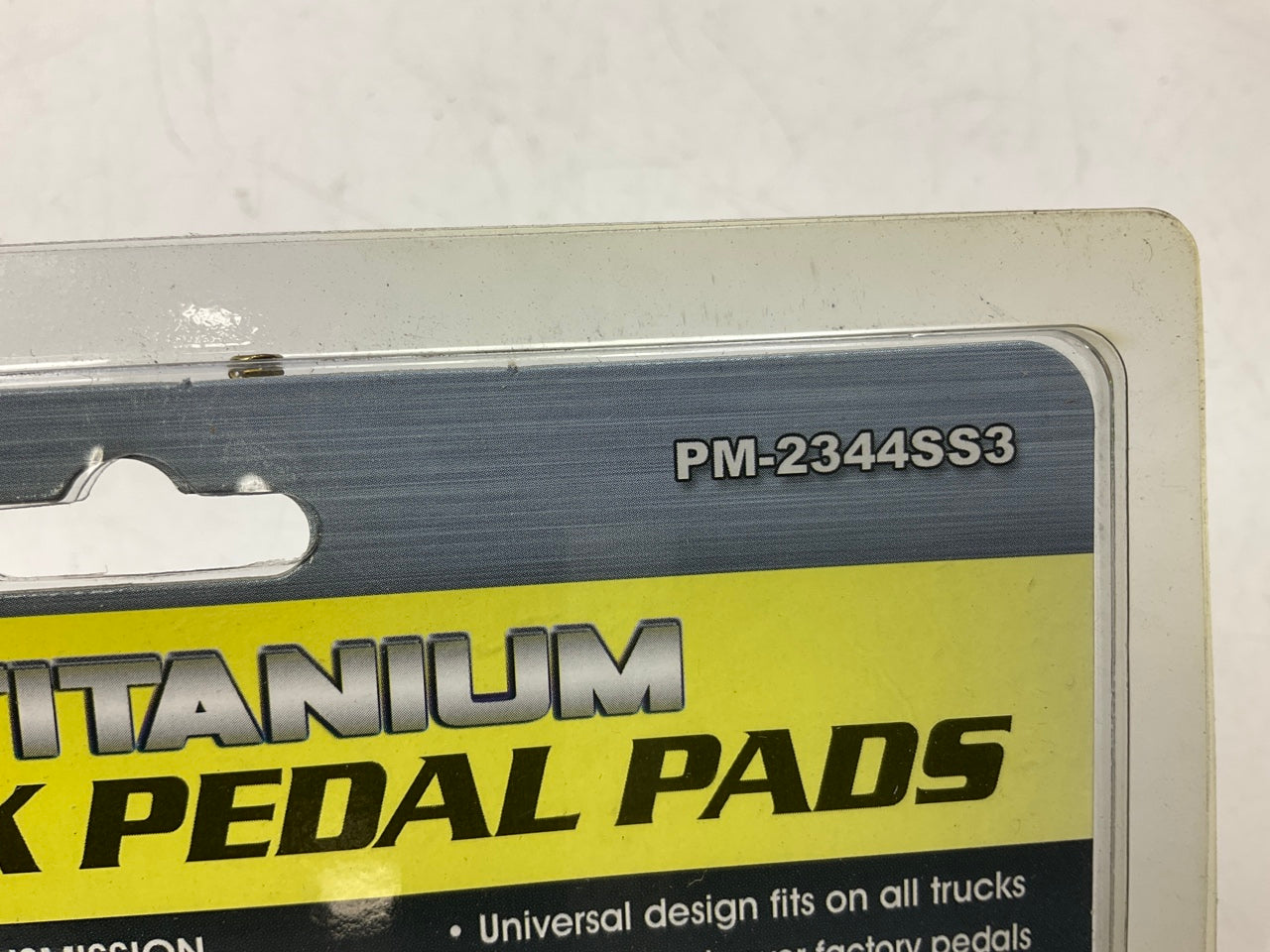 Pilot PM-2344SS3 Titanium Truck Pedal Pads Kit, 2 PC, Automatic Trans, Universal