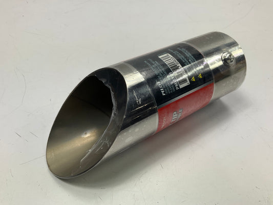 Pilot PM5121 6'' Stainless Steel Exhaust Tip, Slant Cut, 1-3/4''-2-1/8''