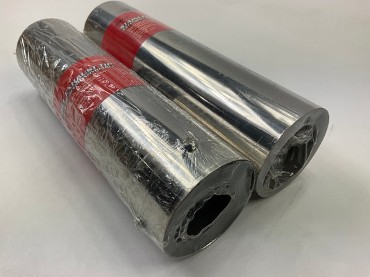 (2) Pilot PM-5125 Universal Stainless Exhaust Tip - 2.5'' Outlet, For 1.75-2.25''