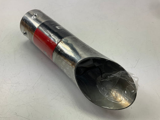 Pilot PM-5128 Stainless Steel Exhaust Tip, 9''x2.25''x2.25'', For 1.5''-2''