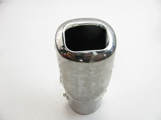 Pilot PM-572A Universal Squared Rolled Exhaust Tip - 2-1/4'' Diameter X 6'' Long
