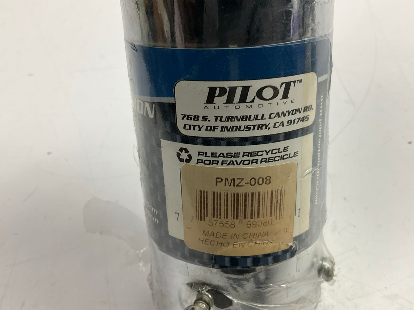 Pilot PMZ-008 Chrome Plated Exhaust Extension Tip 2-1/8'' Inlet X 9'' Length