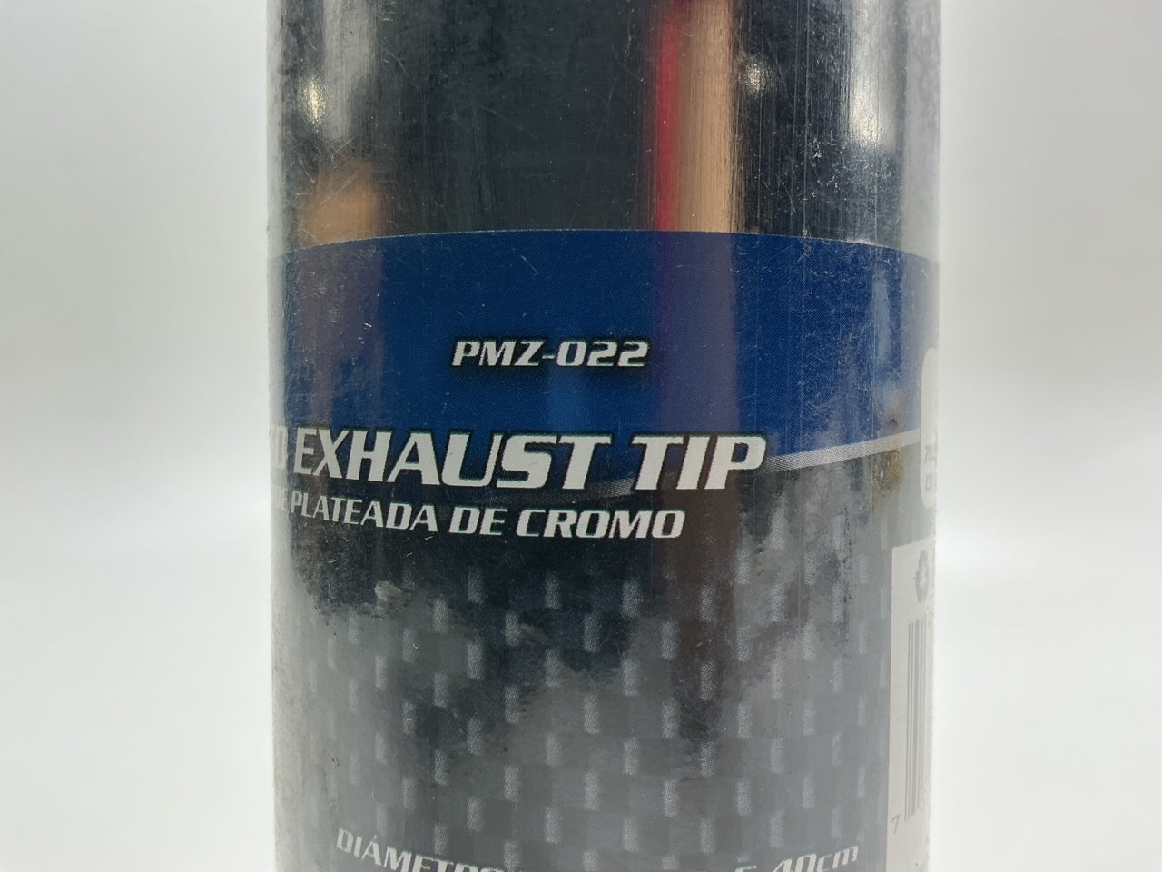 Pilot PMZ022 Chrome Plated Exhaust Tip, 2-1/8'' Inlet Diameter, 9'' Long