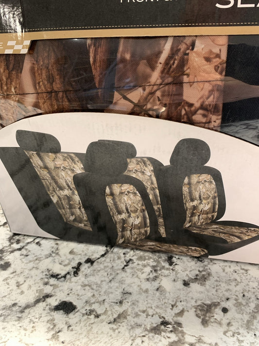 Pilot SC-5025E Black Camo Mesh Truck Van Seat Cover Front Seats And Rear Bench