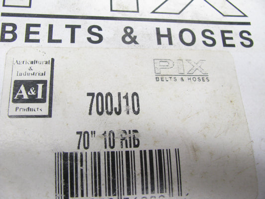 PIX 700J10 Micro Rib Poly V-Belt, 70'' X 10 Ribs