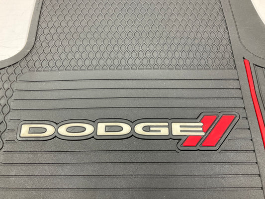 Plasticolor 001619R01 Rubber Floor Mats, 2-Piece, 26-3/4'' X 18'', For Dodge