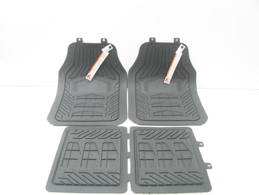 Plasticolor 001672 Black Rubber Floor Mats For Dodge Truck, With Logo, 27''x17.5''