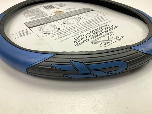 Plasticolor 006342 R-Racing Velocity Blue Steering Wheel Cover For 14.5''-15.5'' D