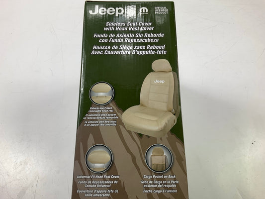 Plasticolor 008581R06 Elite Tan Sideless Seat Cover For Jeep