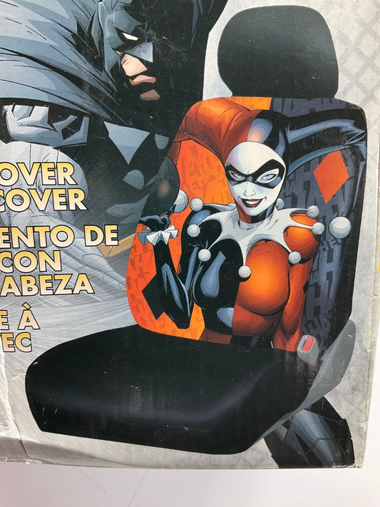 Plasticolor 008670 Harley Quinn Washable Lowback Seat Cover W/ Headrest Cover