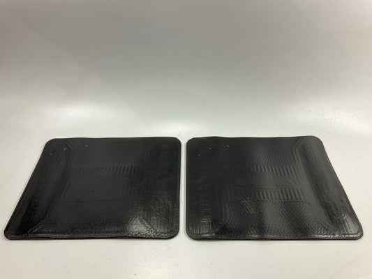 PAIR - Chevy Bowtie Elite Logo Back / Rear Heavy Duty Rubber Floor Mat 17''x13.5''