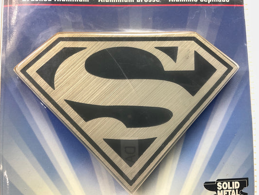 Plasticolor 2225 Trailer Hitch Plug - With Brushed Aluminum Superman Logo