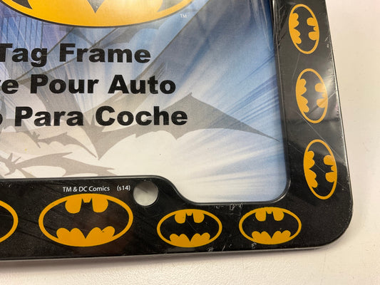 CHROMA 42519 Black Batman Logo Plastic License Plate Frame, 12x6