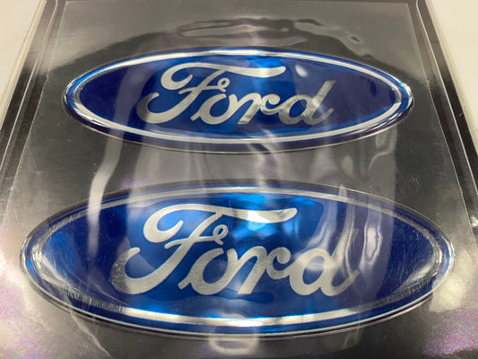 Plasticolor CHROMA Emblem 9420 Ford Domed Emblemz Ford Blue Oval Logo Sticker
